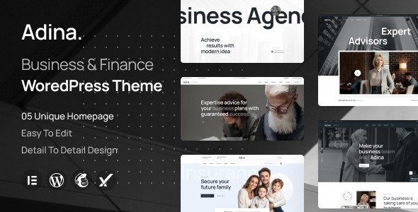 Adina 1.0 – Business & Finance WordPress Theme